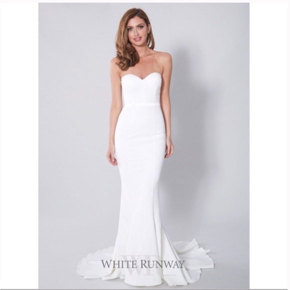 Elle Zeitoune Arianna Dress White Bridal Gown Womens 16 NWT